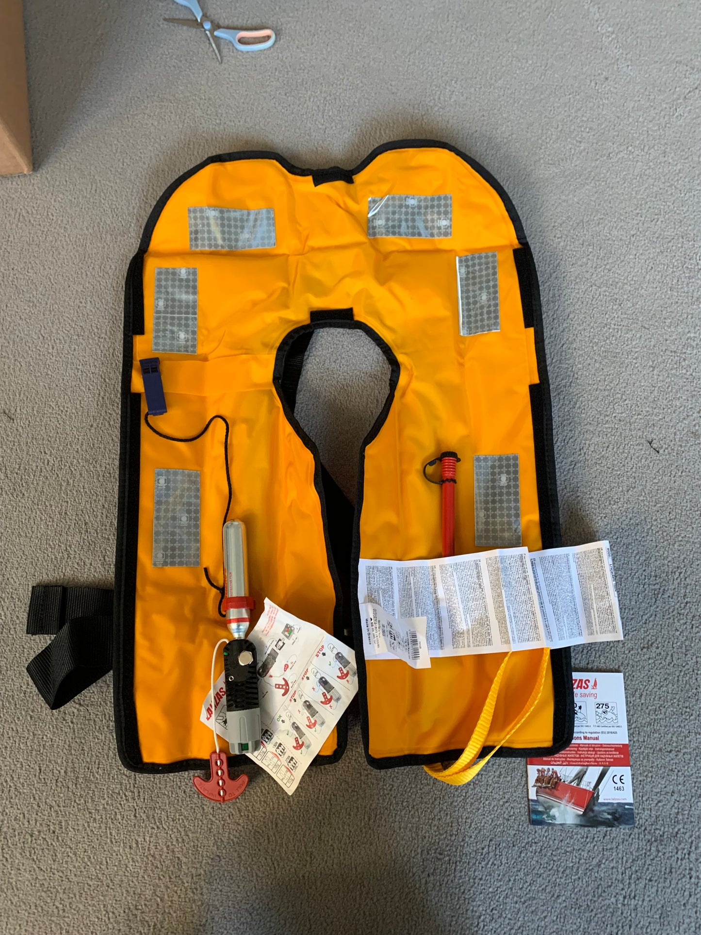 Lalizas 170N ISO inflatable lifejackets