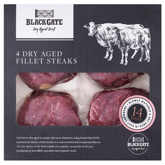 Dry Aged Beef Fillet Steaks 4 x 180g