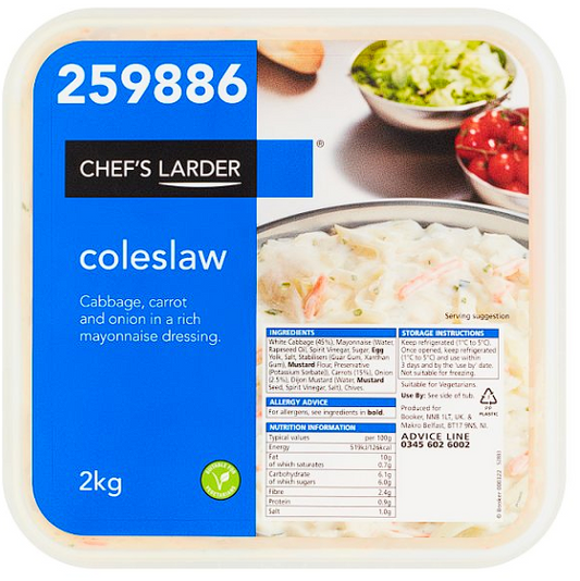 Coleslaw tub 2kg