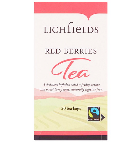 Lichfields Fairtrade Red Berries 20 Tea Bags 40g