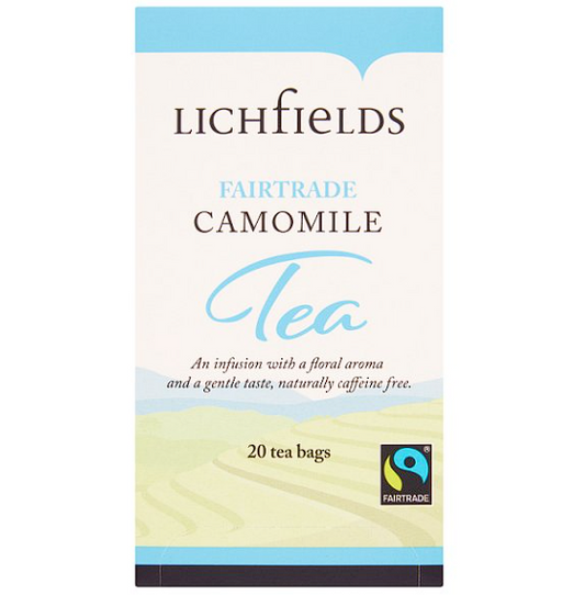 Lichfields Fairtrade Camomile 20 Tea Bags 30g