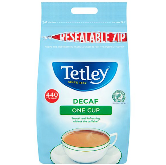 Tetley Decaf One Cup 440 Tea Bags