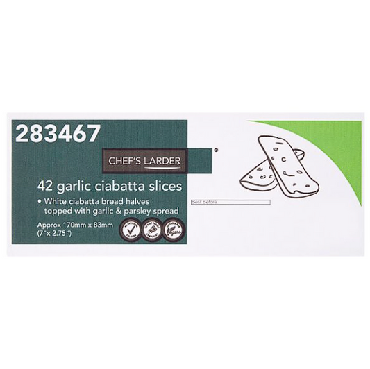 42 Garlic Ciabatta Slices