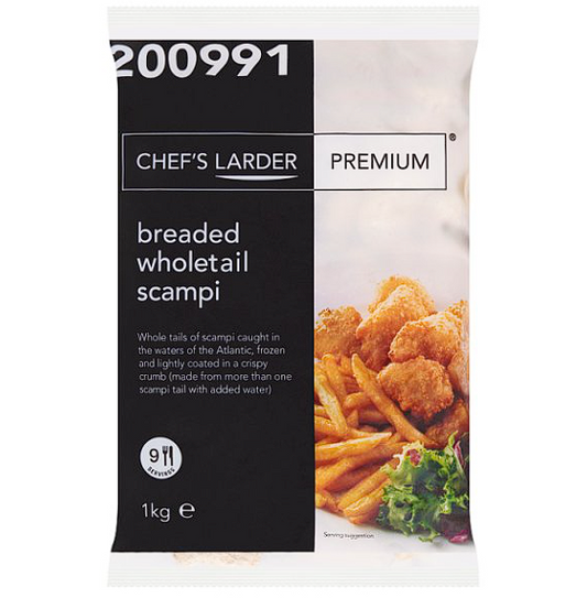Breaded Wholetail Scampi 1kg