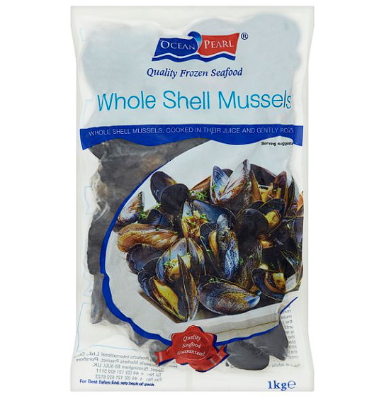 Whole Shell Mussels 1kg