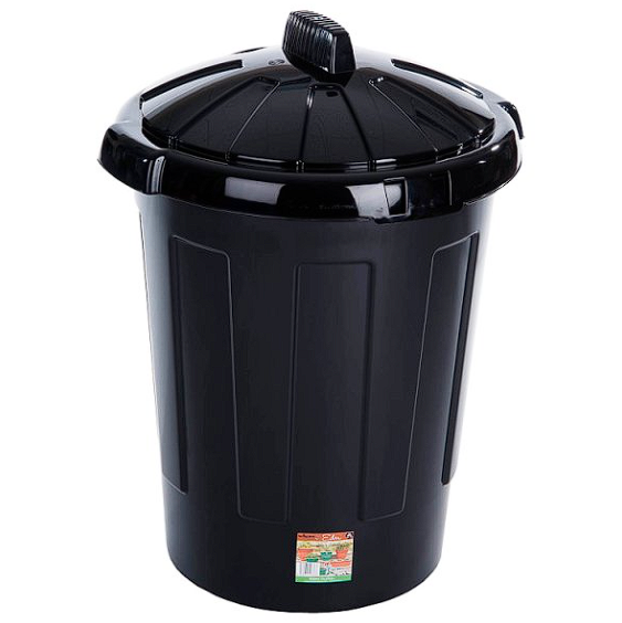 80ltr Black Bin