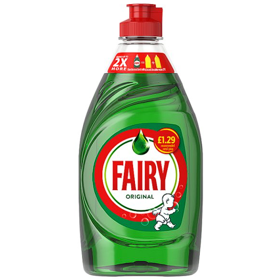 10- Fairy Original Washing Up Liquid Green with LiftAction