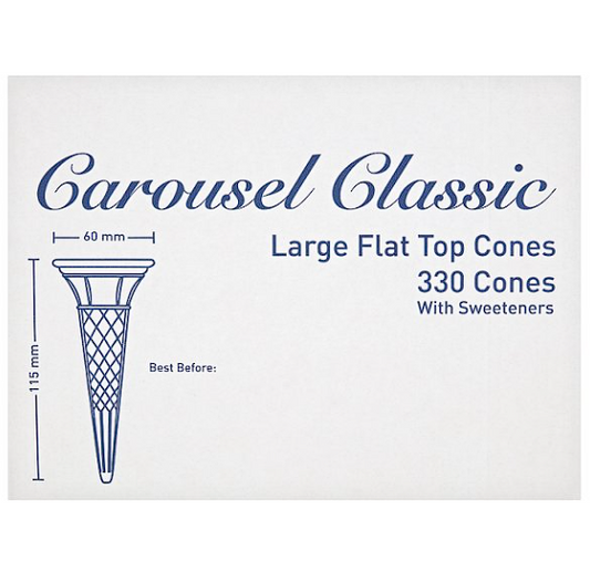 Classic 330 Large Flat Top Cones
