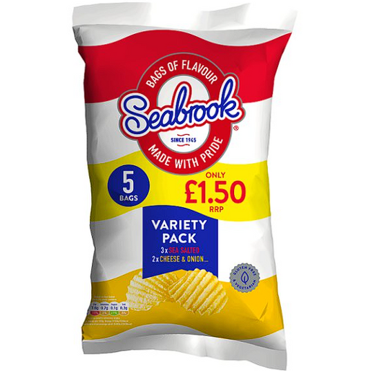 Variety Pack. 5 packs of crisps