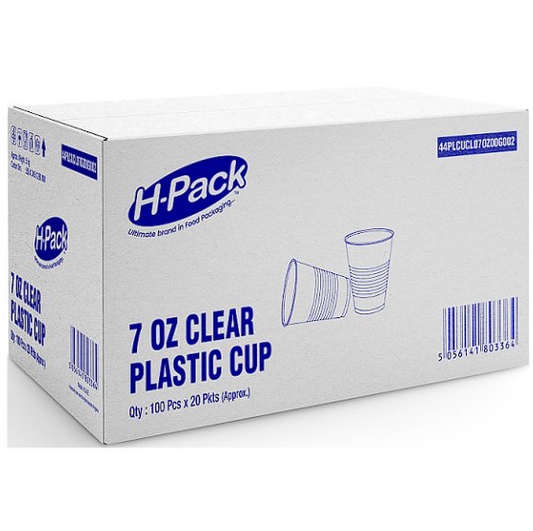 2000 7oz Plastic Water Cups