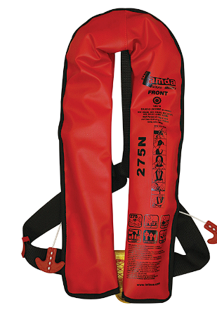 ﻿LALIZAS Inflatable Lifejacket Lamda, 275N SOLAS approved.