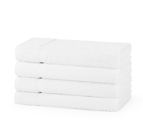 Pack of 4 Bath Towels- white.100% Cotton towels.