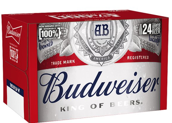 24 x Budweiser 330ml