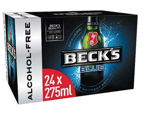 24 X Beck's Blue Alcohol Free 275ml