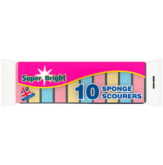 8 packs of 10 Sponge Scourers